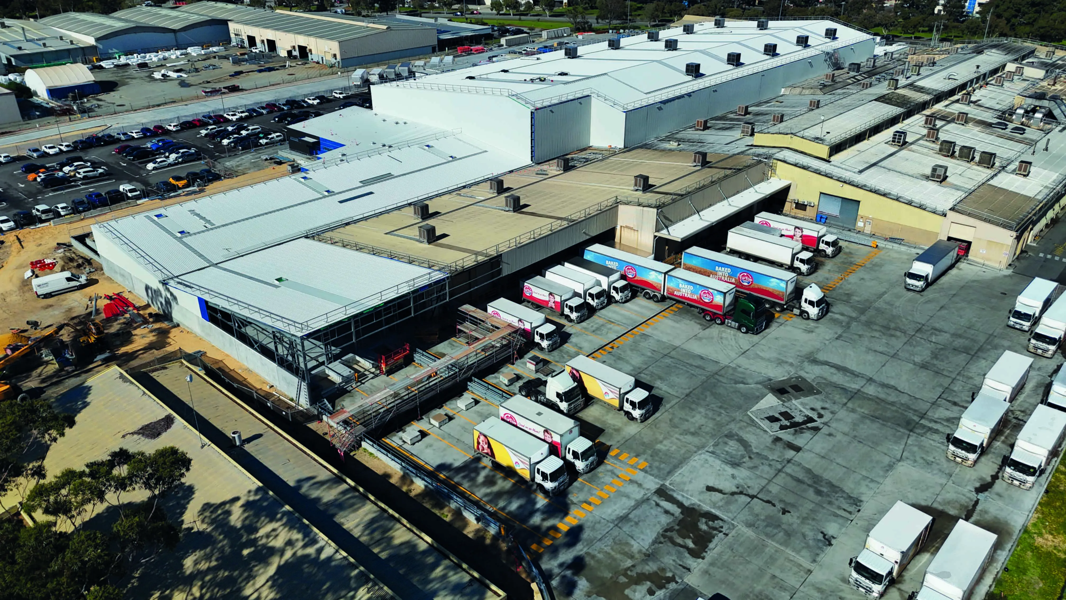 Tip Top’s expanding bakery at Canning Vale, Western Australia
