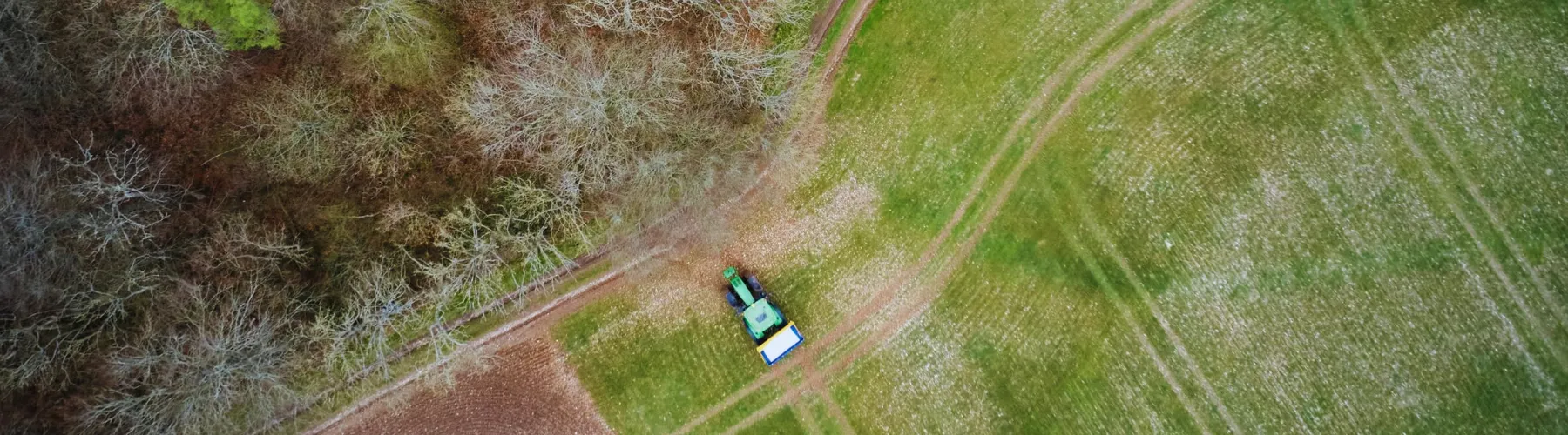 Tractor on a Jordans Farm Partnerships farm in Hampshire, UK