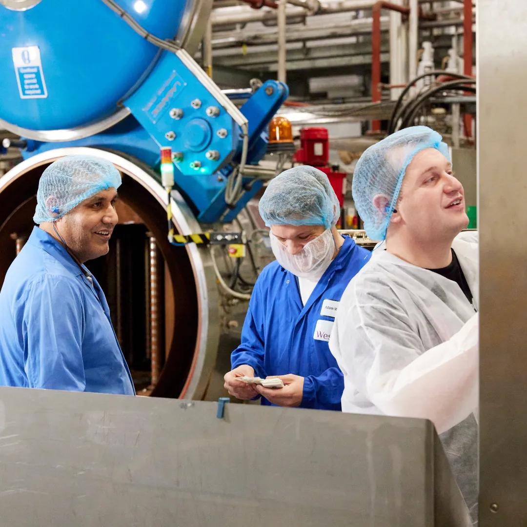 Production colleagues at Westmill's noodle factory in Trafford, UK