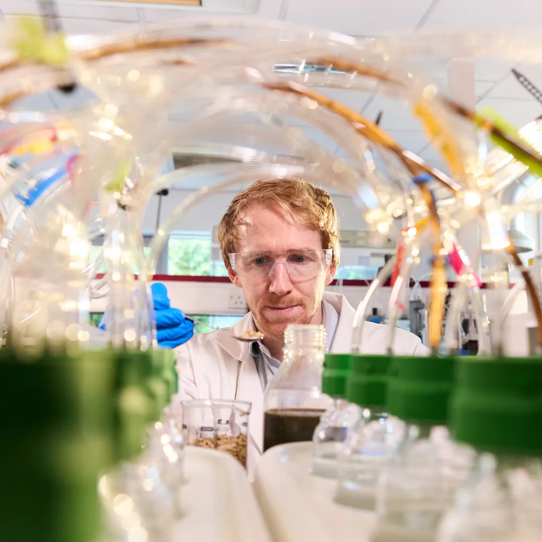 Testing the gas-yield potential of waste for use as anaerobic digestion feedstock at Amur Energy’s lab in York, UK