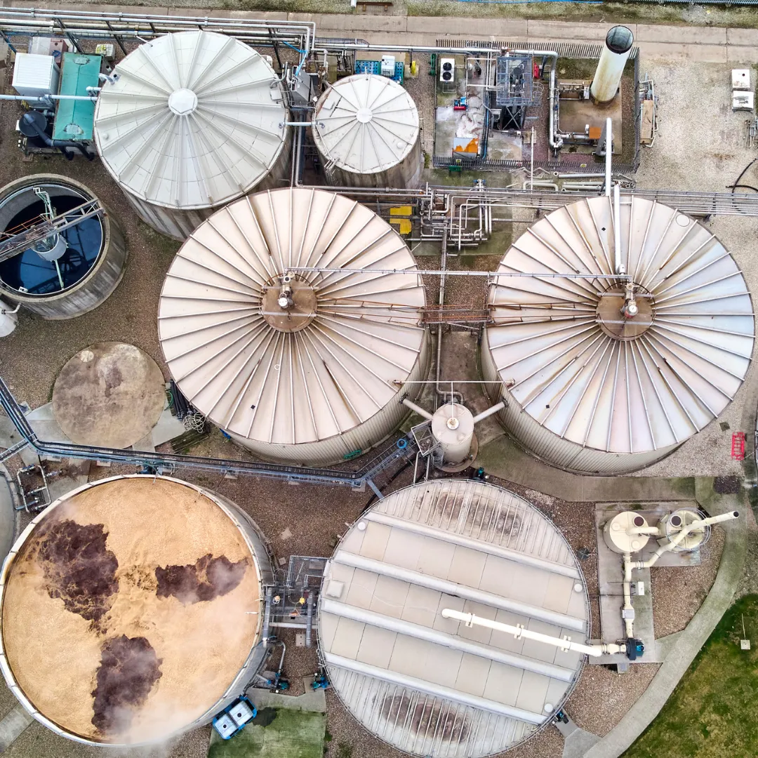 The anaerobic digestion facility at AB Mauri's yeast plant in Hull, UK