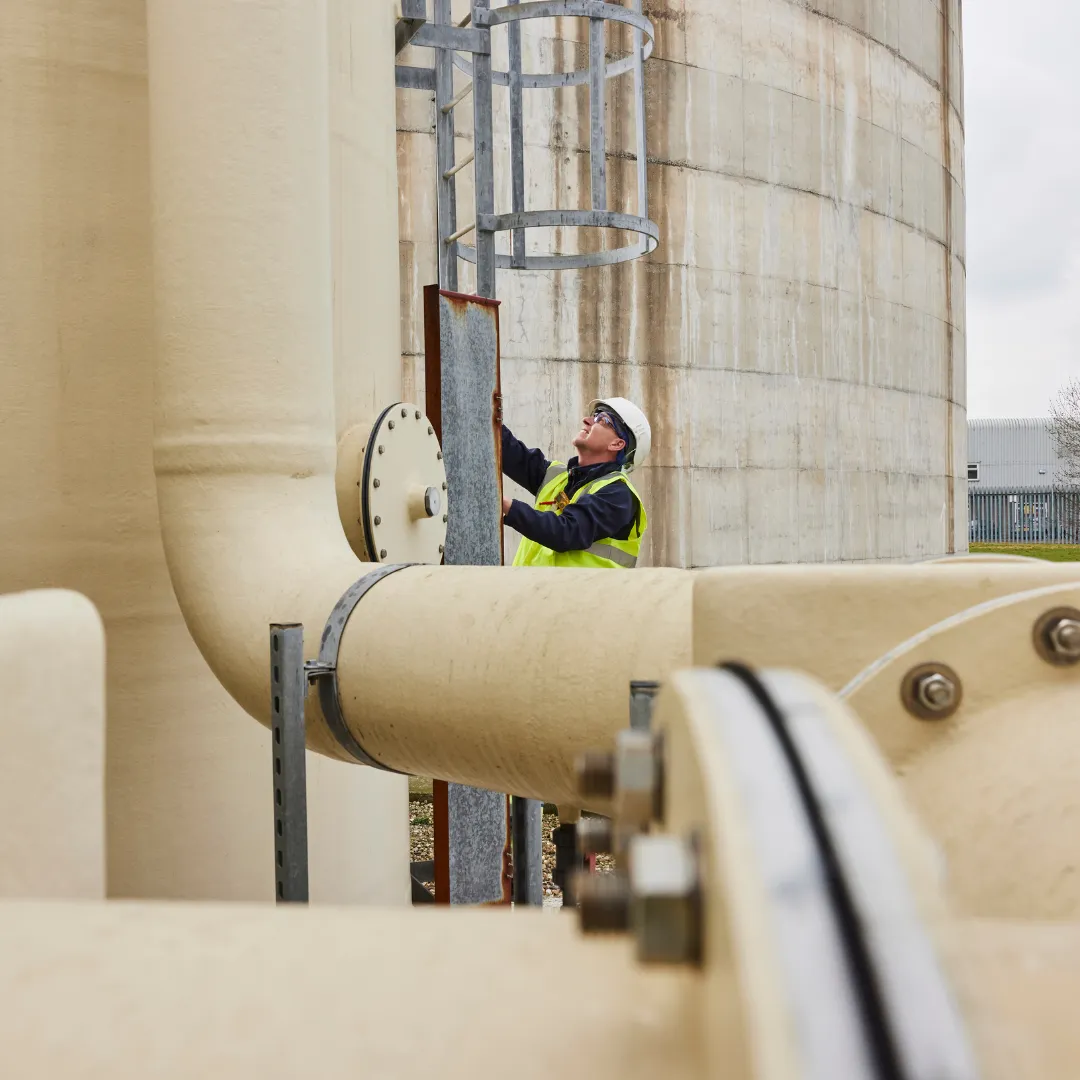 Anaerobic digestion plant at AB Mauri's site in Hull, UK