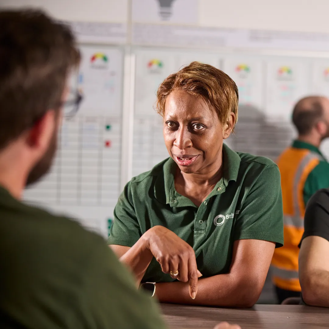 British Sugar colleagues at the Wissington sugar factory, UK. 