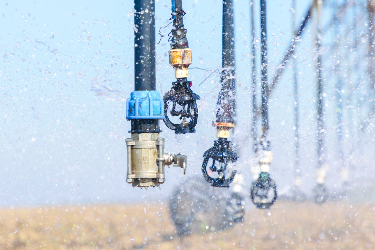  sugar cane irrigation system at the Ubombo estate in Eswatini