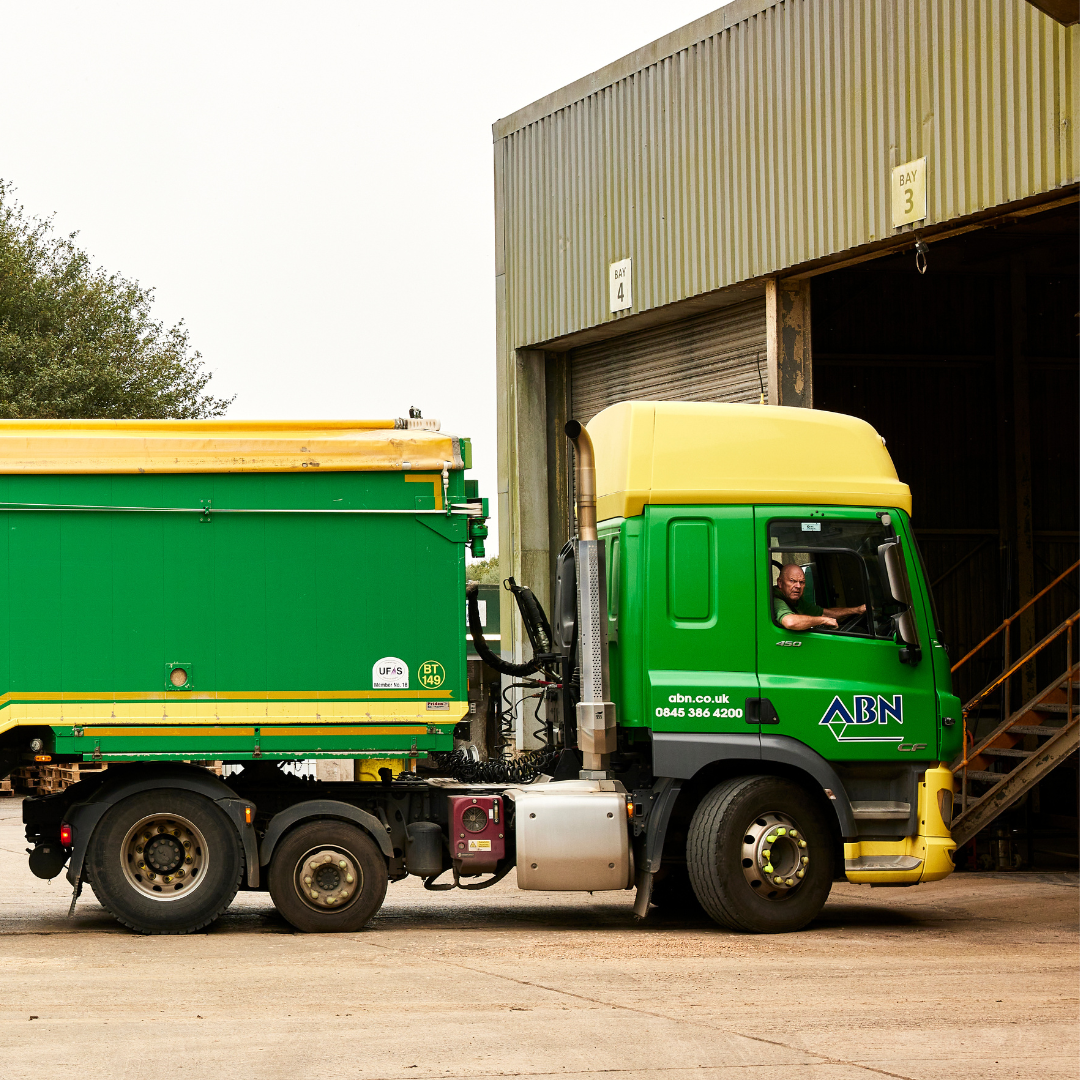 ABN delivery at our feed mill in Enstone, UK