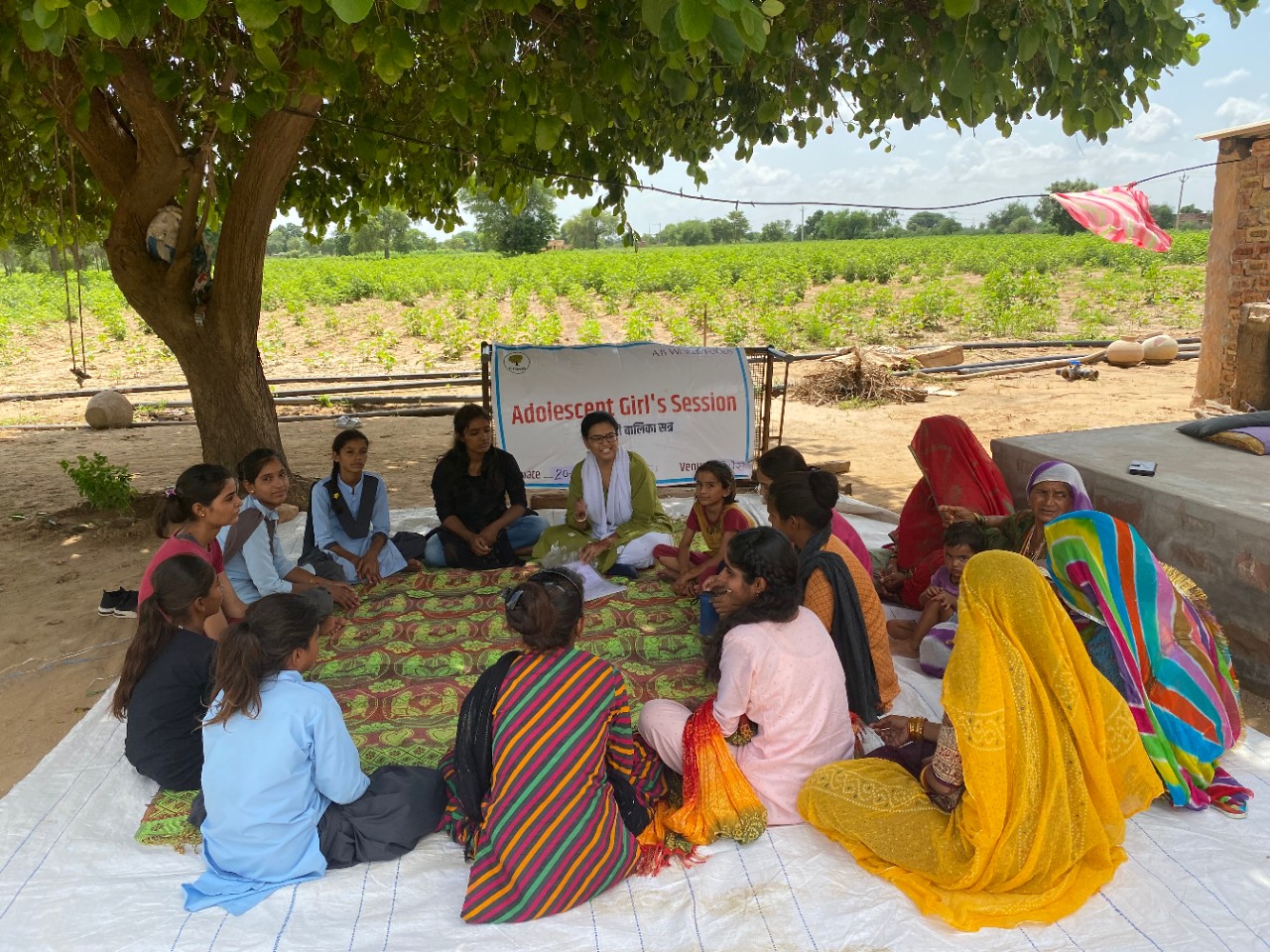 Adolescent girls training at Mokheri Village Phalodi
