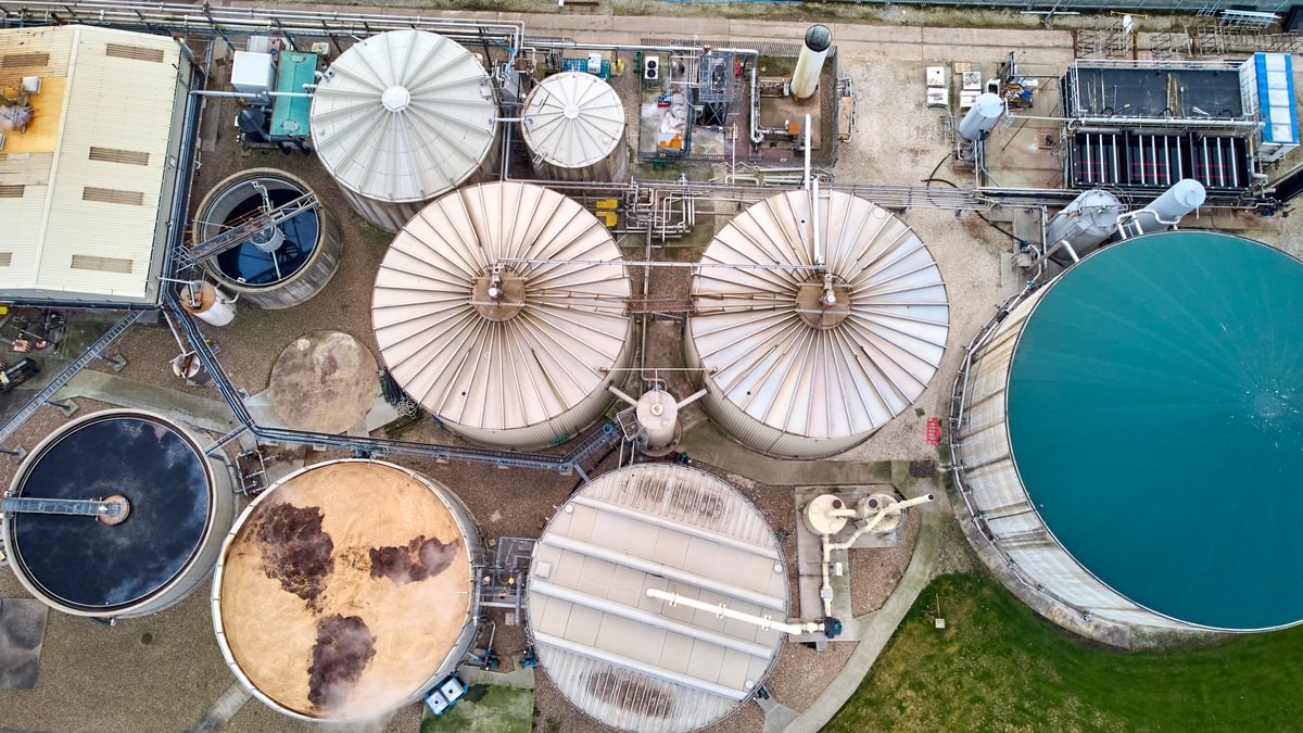 The anaerobic digestion facility at AB Mauri's yeast plant in Hull, UK