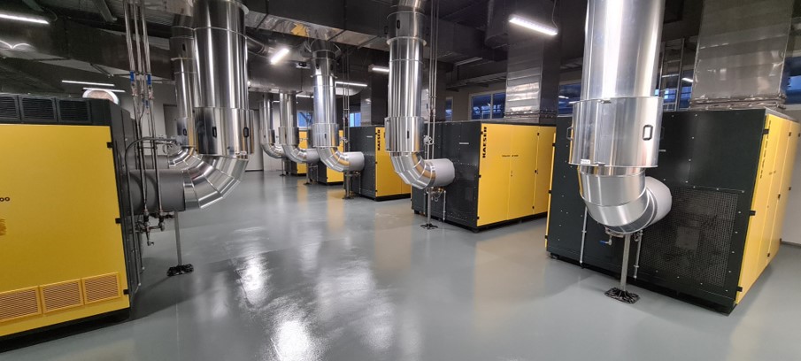 Energy efficiency equipment at AB Mauri's factory in Casteggio, Italy