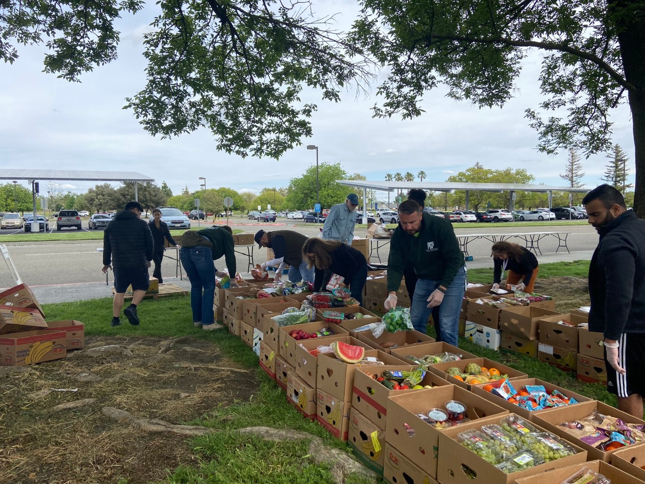 PGP International employee supporting a local food bank in Woodland, CA, United States