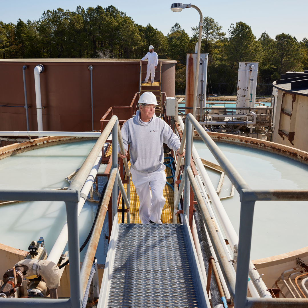 A wastewater treatment plant at SPI Pharma's manufacturing site in Lewes, Delaware, United States