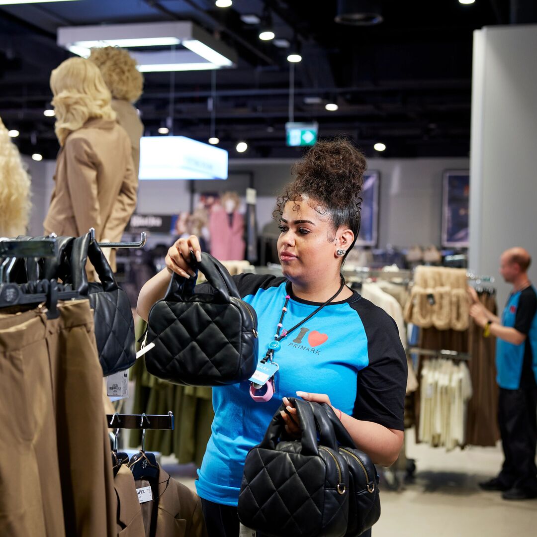 Colleagues at Primark's Oxford Street East store, London, UK