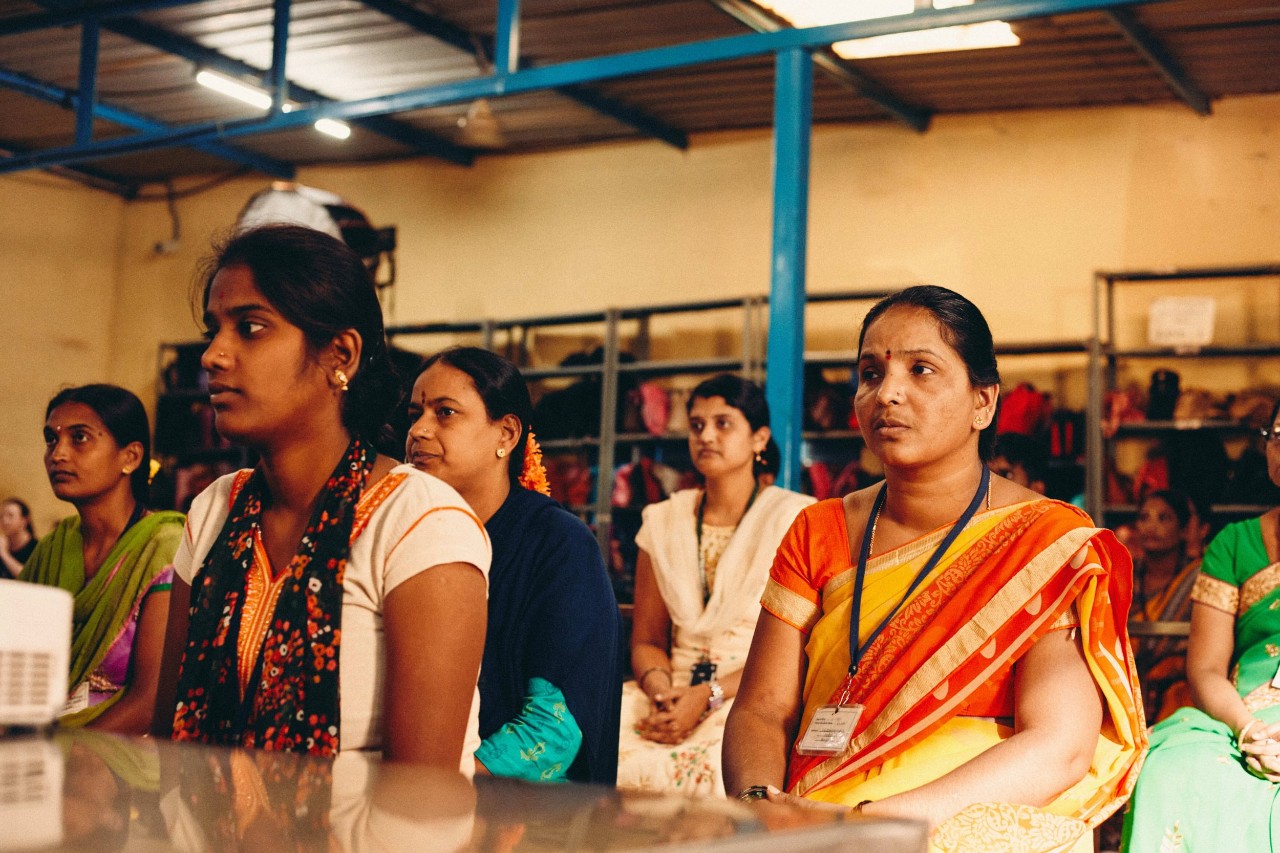 Factory workers undergoing training as part of My Life