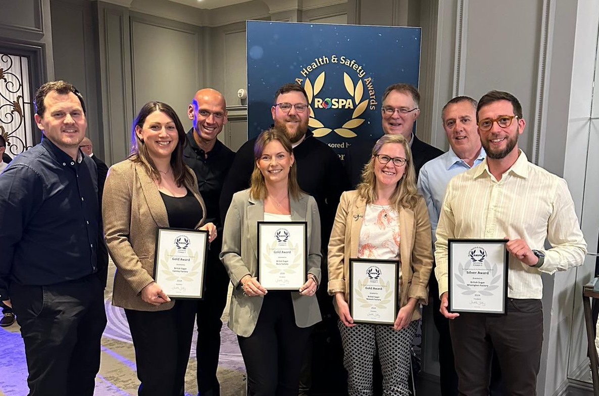 Representatives from British Sugar sites and the Safety and Health team at the RoSPA Awards, UK