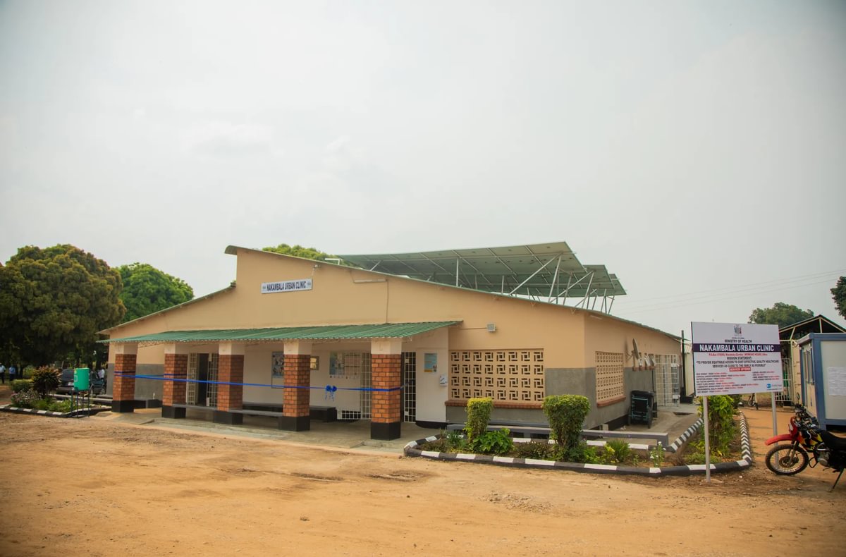 The Nakambala Urban Clinic, a health facility in Mazabuka, Zambia, that was refurbished with funding by Zambia Sugar in 2023